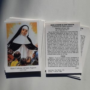 Free w Purchase 50+ Prayer Card Stack: Vintage Holy Catholic Saints